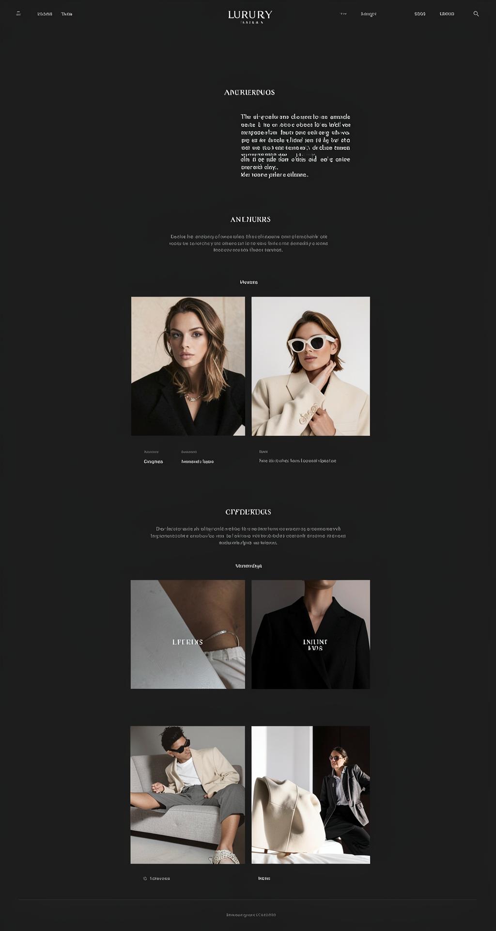 Placeholder website design scrolling inside a desktop frame
